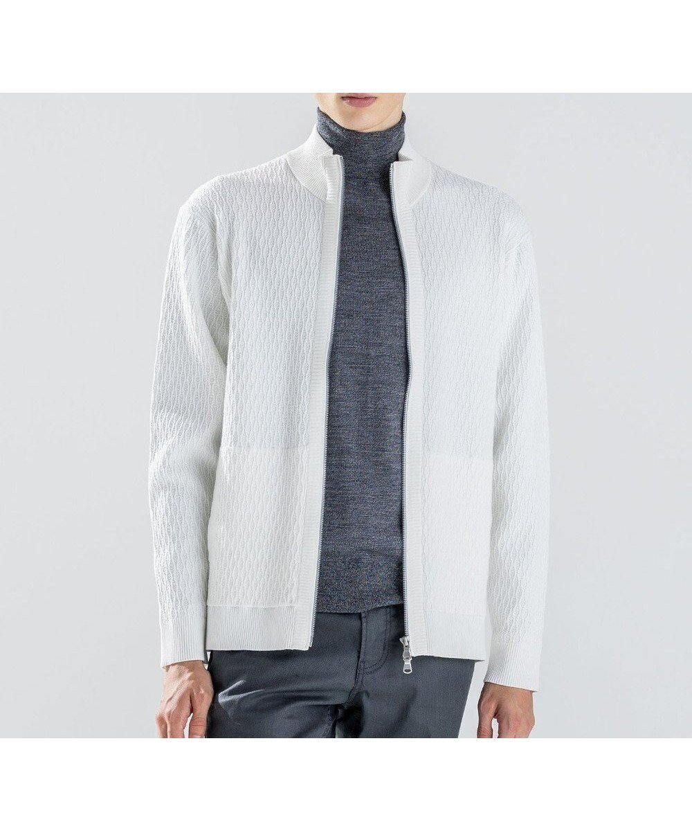 【ジョゼフ オム/JOSEPH HOMME / MEN】の新柄【イージーケア】 ヴィスコースリンクス ハイネックジップアップカーディガン 人気、トレンドファッション・服の通販 founy(ファニー) 　ファッション　Fashion　メンズファッション　Fashion for Men　トップス・カットソー　Cut & Sew Tops　ニット・セーター / 定番トップス　Knit Tops & Sweaters　カーディガン / 羽織り　Cardigans　インナー　Innerwear　シンプル　Simple, Minimal　ジャケット　Jacket, Outerwear　スタンド　Stand Collar, Upright Stand　セーター　Sweater, Knitwear　フィット　Fit, Slim Fit　レギュラー　Regular, Standard Fit　ロング　Long, Long-Length　A/W・秋冬　Autumn/Winter　羽織　Haori, Light Jacket　 other-1|ID: prp329100004725177 ipo3291000000034243624