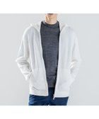 【ジョゼフ オム/JOSEPH HOMME / MEN】の新柄【イージーケア】 ヴィスコースリンクス ジップアップニットフーディー ホワイト系|ID: prp329100004725178 ipo3291000000034243631