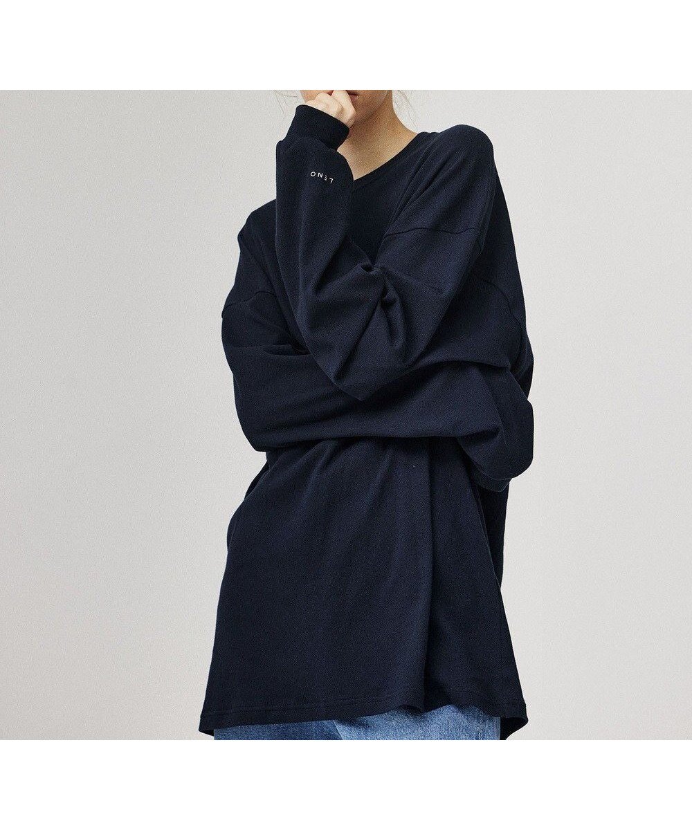 【リノ/LENO】のCREWNECK PULLOVER《UNISEX》クルーネックカットソー インテリア・キッズ・メンズ・レディースファッション・服の通販 founy(ファニー) ファッション Fashion レディースファッション Fashion for Women トップス・カットソー Cut & Sew Tops シャツ・ブラウス・オフィスカジュアル Elegant Blouses & Button-Ups ロングTシャツ・Tシャツ Longline T-Shirts & Tees カジュアルプルオーバー・ニットトップス Pullovers & Knit Tops / Casual Pullovers カットソー・ベーシックTシャツ Cut-and-Sewn Tops / Stretch Tees & Basics ユニセックス Unisex, Genderless カットソー Cut and Sewn Top ベーシック Basic, Essential ワンポイント One Point, Statement Accent A/W・秋冬 Autumn/Winter NAVY|ID: prp329100004725188 ipo3291000000034144707