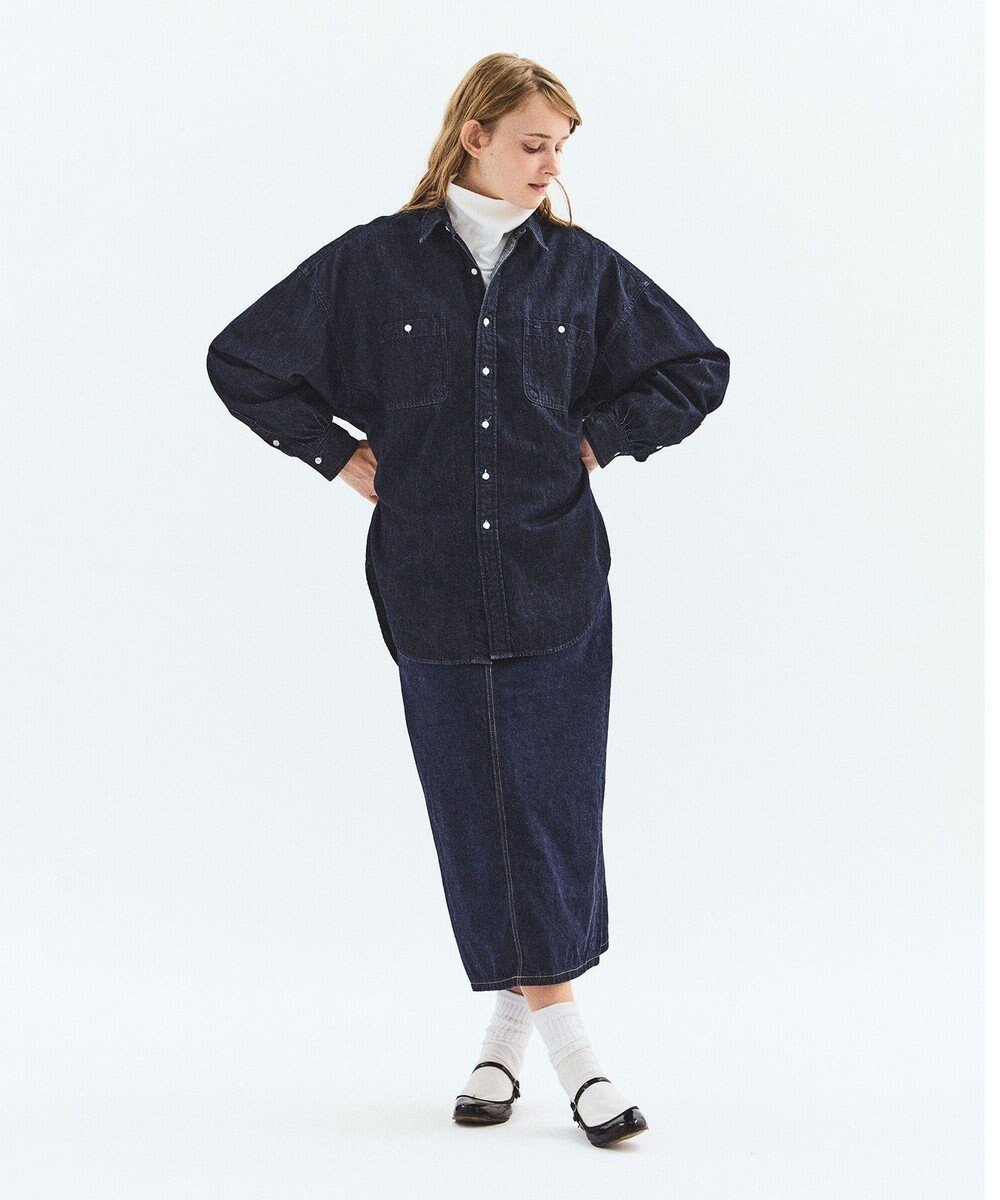 【リノ/LENO】のDOUBLE POCKETS SHIRTS《UNISEX》デニムシャツ インテリア・キッズ・メンズ・レディースファッション・服の通販 founy(ファニー)  ファッション Fashion レディースファッション Fashion for Women トップス・カットソー Cut & Sew Tops シャツ・ブラウス・オフィスカジュアル Elegant Blouses & Button-Ups デニム Denim, Jeans Material パターン Pattern, Design Print プリーツ Pleats, Pleated ベーシック Basic, Essential ボックス Boxy, Box Shape ポケット Pocket, Pocket Detail ユニセックス Unisex, Genderless リラックス Relax, Relaxed Fit レギュラー Regular, Standard Fit ワーク Workwear, Utility Style A/W・秋冬 Autumn/Winter S/S・春夏 SS, Spring/Summer, Warm Season 夏 Summer INDIGO|ID: prp329100004725191 ipo3291000000034144715