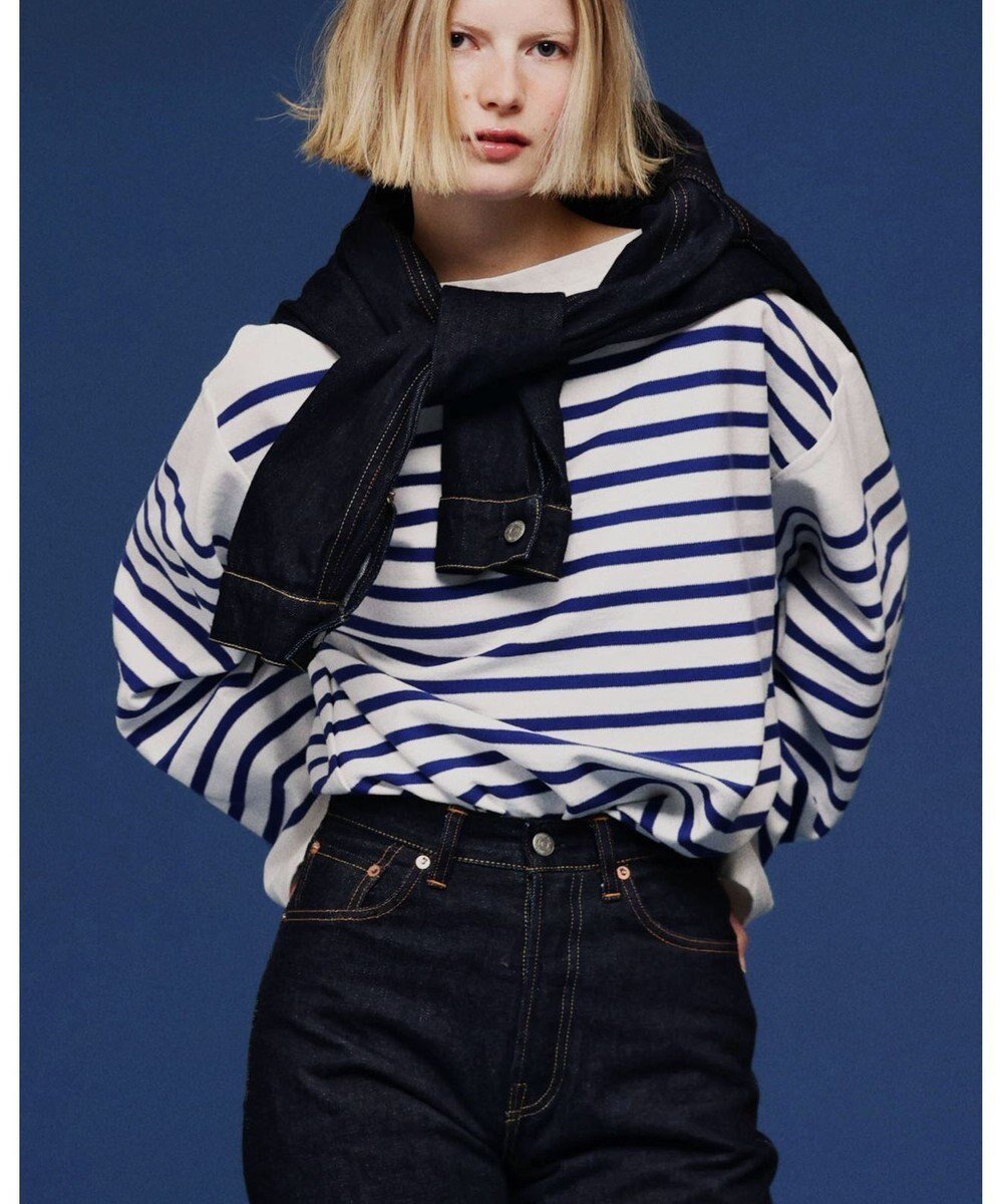 【リノ/LENO】のBASQUE SHIRT《UNISEX》バスクシャツカットソー インテリア・キッズ・メンズ・レディースファッション・服の通販 founy(ファニー) ファッション Fashion レディースファッション Fashion for Women トップス・カットソー Cut & Sew Tops シャツ・ブラウス・オフィスカジュアル Elegant Blouses & Button-Ups ロングTシャツ・Tシャツ Longline T-Shirts & Tees カットソー・ベーシックTシャツ Cut-and-Sewn Tops / Stretch Tees & Basics ユニセックス Unisex, Genderless エアリー Airy Texture カットソー Cut and Sewn Top バスク Basque, Basque Style ボーダー Border, Stripe 夏 Summer S/S・春夏 SS, Spring/Summer, Warm Season A/W・秋冬 Autumn/Winter BLUE BORDER|ID: prp329100004725193 ipo3291000000034144720