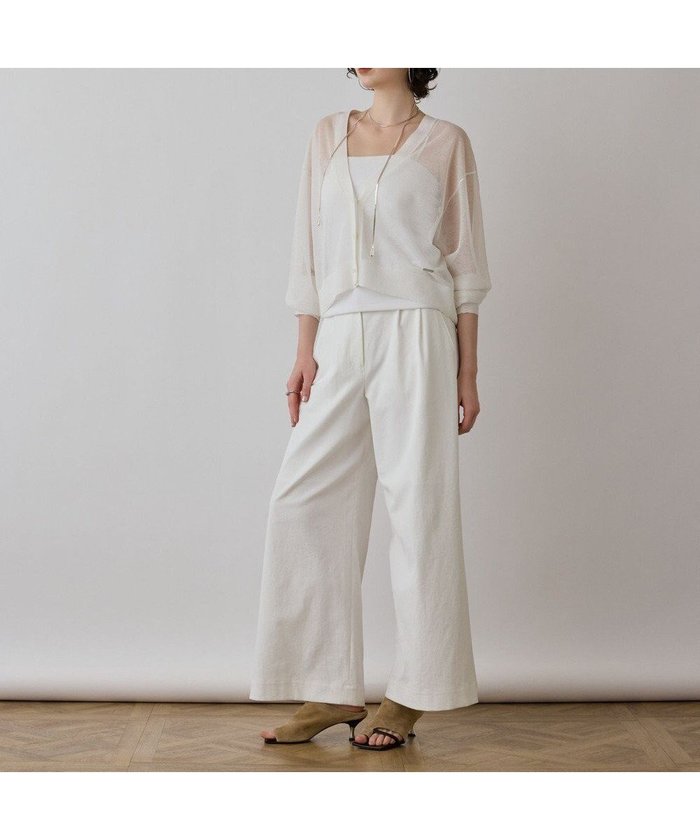 【グレース コンチネンタル/GRACE CONTINENTAL】のシアージョーゼットカーディガン インテリア・キッズ・メンズ・レディースファッション・服の通販 founy(ファニー) https://founy.com/ ファッション Fashion レディースファッション Fashion for Women トップス・カットソー Cut & Sew Tops カーディガン・羽織り Layered Style Cardigans インナー Innerwear カットソー Cut and Sewn Top カーディガン Cardigan, Knitwear キャミワンピース Cami Dress, Slip Dress タンク Tank Top, Sleeveless Top トレンド Trend, Trending Now 夏 Summer 春 Spring S/S・春夏 SS, Spring/Summer, Warm Season |ID: prp329100004725199 ipo3291000000034144740