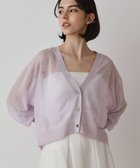 【グレース コンチネンタル/GRACE CONTINENTAL】のシアージョーゼットカーディガン ラベンダー|ID: prp329100004725199 ipo3291000000034144742