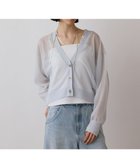 【グレース コンチネンタル/GRACE CONTINENTAL】のシアージョーゼットカーディガン ブルー|ID: prp329100004725199 ipo3291000000034144743