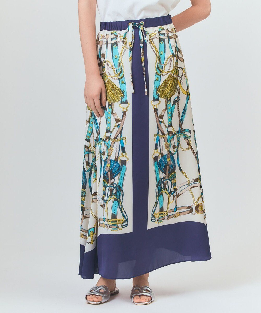 【グレース コンチネンタル/GRACE CONTINENTAL】のマリンスカーフロングスカート 人気、トレンドファッション・服の通販 founy(ファニー) 　ファッション　Fashion　レディースファッション　Fashion for Women　スカート　Skirts　ロングスカート　Long Skirts / Maxi & Midi Skirts　ヴィンテージ　Vintage Style　春　Spring　スカーフ　Scarf, Neckwear　セットアップ　Set-Up, Coordinated Outfit　ツイル　Twist, Twisted Detail　パターン　Pattern, Design Print　フレア　Flare, Flared　プリント　Print, Printed Pattern　無地　Plain, Solid Color　リラックス　Relax, Relaxed Fit　ロング　Long, Long-Length　S/S・春夏　SS, Spring/Summer, Warm Season　夏　Summer　 other-1|ID: prp329100004725221 ipo3291000000034144823