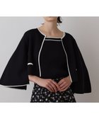 【グレース コンチネンタル/GRACE CONTINENTAL】のバイカラースリットニットカーディガン ブラック|ID: prp329100004725222 ipo3291000000034628572