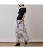 【グレース コンチネンタル/GRACE CONTINENTAL】のシャドーフラワープリントスカート グレー|ID: prp329100004725233 ipo3291000000034144892