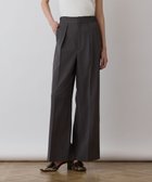 【グレース コンチネンタル/GRACE CONTINENTAL】のスラブストレッチタックパンツ チャコール|ID: prp329100004725235 ipo3291000000034144904