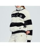 【ピーダブリュサーキュラス/PW CIRCULUS】の【ふわもこあったか/防寒/裏地付】【WOMEN】ボーダーフェイクファープルオーバー 人気、トレンドファッション・服の通販 founy(ファニー) ファッション Fashion レディースファッション Fashion for Women ゴルフ Golf ジャケット Jacket, Outerwear フェイクファー Faux Fur, Imitation Fur ブルゾン Blouson, Bomber Jacket 冬 Winter / This Winter A/W・秋冬 Autumn/Winter 防寒 Cold Protection, Winter-Ready thumbnail ブラック系1|ID: prp329100004725263 ipo3291000000034355217