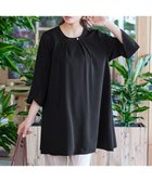 【ティアクラッセ/Tiaclasse】の【洗える】花びらスリーブチュニックブラウス ブラック|ID: prp329100004725273 ipo3291000000034474050