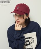 【グリーンパークス/Green Parks】のPEANUTS スヌーピーミニ刺繍キャップ Bordeaux|ID: prp329100004725278 ipo3291000000034145118