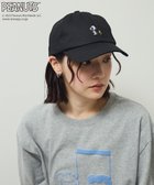 【グリーンパークス/Green Parks】のPEANUTS スヌーピーミニ刺繍キャップ Black|ID: prp329100004725278 ipo3291000000035774008