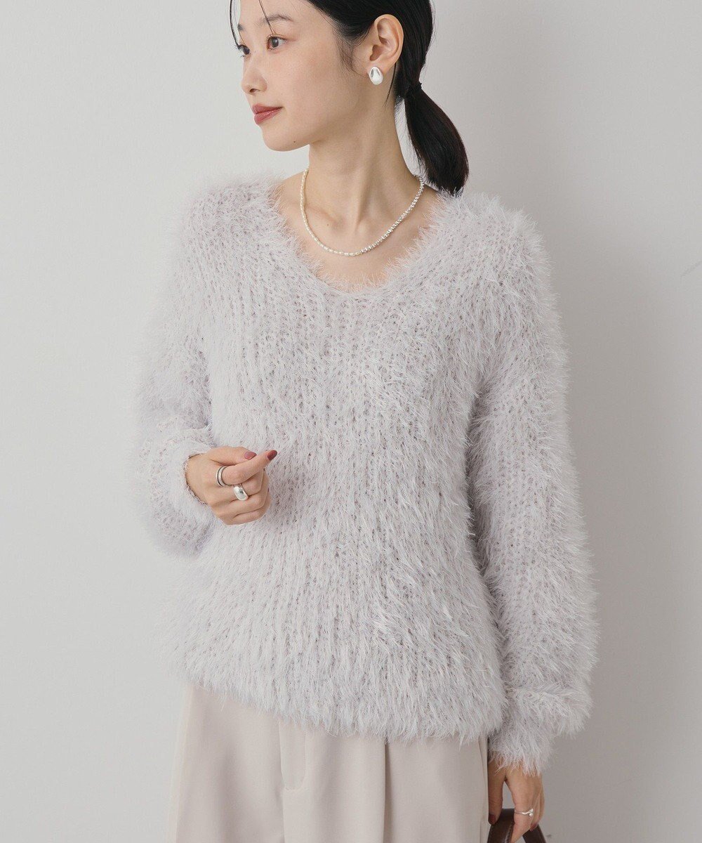 【アメリカンホリック/AMERICAN HOLIC】のVネックシャギーニットプルオーバー 人気、トレンドファッション・服の通販 founy(ファニー) ファッション Fashion レディースファッション Fashion for Women トップス・カットソー Cut & Sew Tops ニット Knit Tops & Sweaters カジュアルプルオーバー・ニットトップス Pullovers & Knit Tops / Casual Pullovers Vネックトップス V-Neck Tops / V-Cut Neckline Shirts アメリカン American Style インナー Innerwear 畦 Ribbed Knit コンパクト Compact, Small Size スタイリッシュ Stylish, Fashionable セーター Sweater, Knitwear ボックス Boxy, Box Shape ポケット Pocket, Pocket Detail A/W・秋冬 Autumn/Winter おすすめ Recommended / Our Picks other-1|ID: prp329100004725280 ipo3291000000034145123