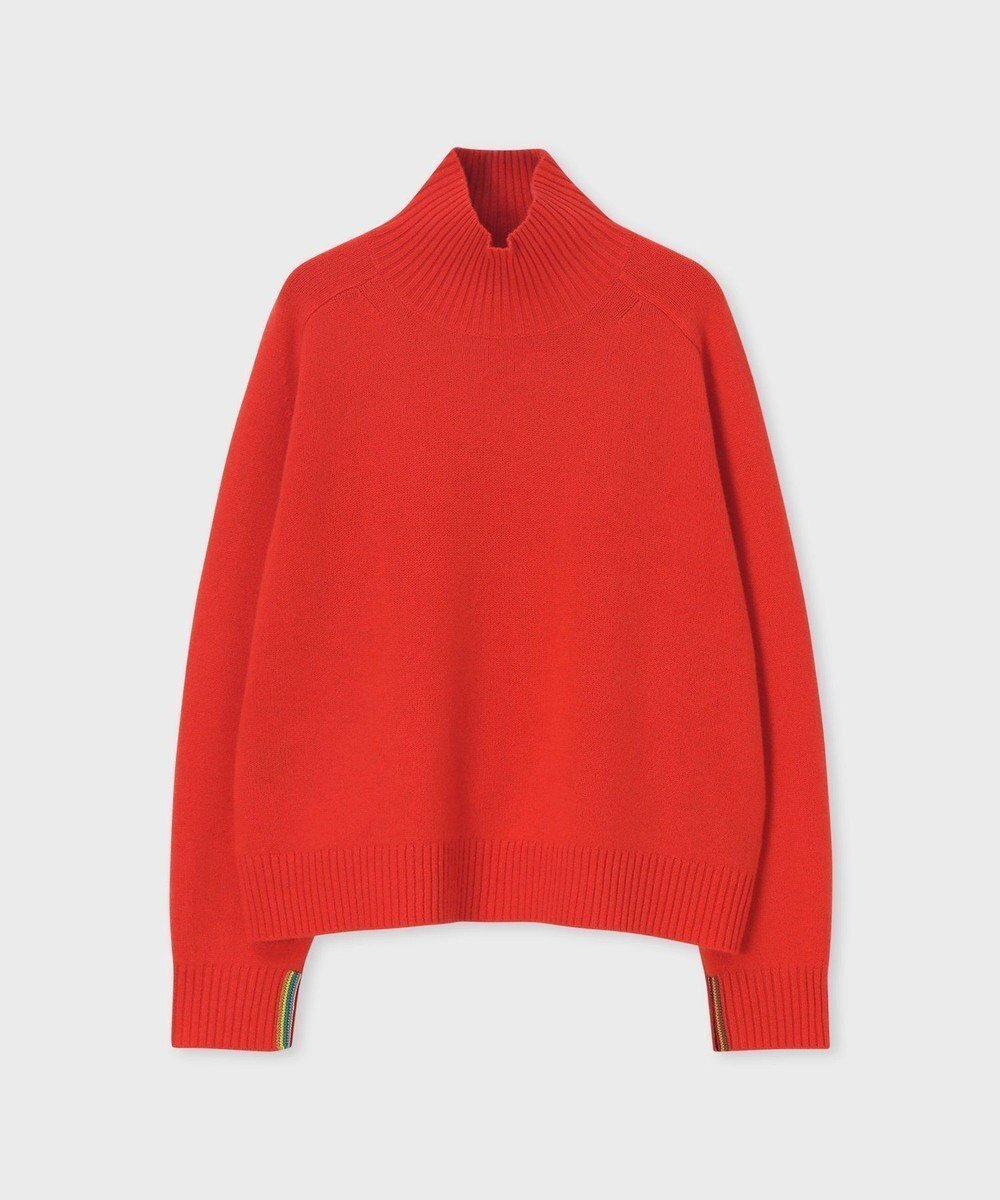 【ポール スミス/Paul Smith】のインターシャ ストライプ ニット インテリア・キッズ・メンズ・レディースファッション・服の通販 founy(ファニー) 　ファッション　Fashion　レディースファッション　Fashion for Women　トップス・カットソー　Cut & Sew Tops　ニット　Knit Tops & Sweaters　新作・新入荷　New Arrivals / New In　シンプル　Simple, Minimal　ストライプ　Stripe, Striped Pattern　セーター　Sweater, Knitwear　タートルネック　Turtleneck, High Neck　リラックス　Relax, Relaxed Fit　エレガント 上品　Elegant　夏　Summer　S/S・春夏　SS, Spring/Summer, Warm Season　A/W・秋冬　Autumn/Winter　オレンジ|ID: prp329100004725281 ipo3291000000034145130