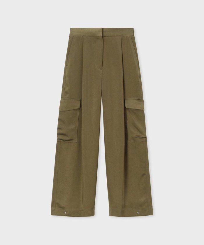 【ポール スミス/Paul Smith】のサテン ミリタリー カーゴパンツ インテリア・キッズ・メンズ・レディースファッション・服の通販 founy(ファニー) https://founy.com/ ファッション Fashion レディースファッション Fashion for Women パンツ Pants & Trousers カーゴパンツ Cargo Pants, Utility Pants サテン Satin, Glossy Fabric シンプル Simple, Minimal ストレート Straight, Straight Cut ドレープ Drape, Draping Fabric フラップ Flap, Flap Pocket フロント Front, Front Design ポケット Pocket, Pocket Detail ミリタリー Military, Army Style リラックス Relax, Relaxed Fit A/W・秋冬 Autumn/Winter S/S・春夏 SS, Spring/Summer, Warm Season 新作・新入荷 New Arrivals / New In おすすめ Recommended / Our Picks 夏 Summer エレガント 上品 Elegant |ID: prp329100004725282 ipo3291000000034145132