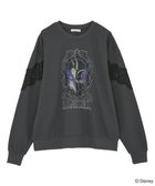 【グリーンパークス/Green Parks】のVILLAINS/レースドッキングプリントスウェット Black|ID: prp329100004725293 ipo3291000000035628333