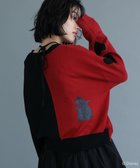 【グリーンパークス/Green Parks】のVILLAINS/アシンメトリーニットカーディガン Red|ID: prp329100004725299 ipo3291000000034145227