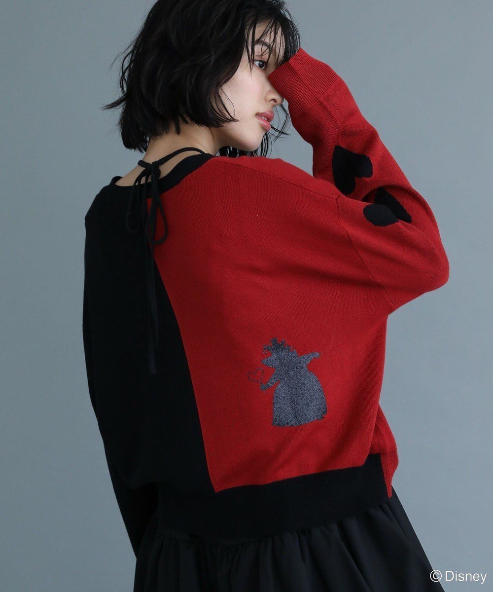 【グリーンパークス/Green Parks】のVILLAINS/アシンメトリーニットカーディガン インテリア・キッズ・メンズ・レディースファッション・服の通販 founy(ファニー) ファッション Fashion レディースファッション Fashion for Women トップス・カットソー Cut & Sew Tops ニット Knit Tops & Sweaters カーディガン・羽織り Layered Style Cardigans おすすめ Recommended / Our Picks アシンメトリー Asymmetrical Style カーディガン Cardigan, Knitwear ショルダー Shoulder, Shoulder Strap ドロップ Drop Shoulder, Dropped Style プリント Print, Printed Pattern ポケット Pocket, Pocket Detail リラックス Relax, Relaxed Fit A/W・秋冬 Autumn/Winter Red|ID: prp329100004725299 ipo3291000000034145227