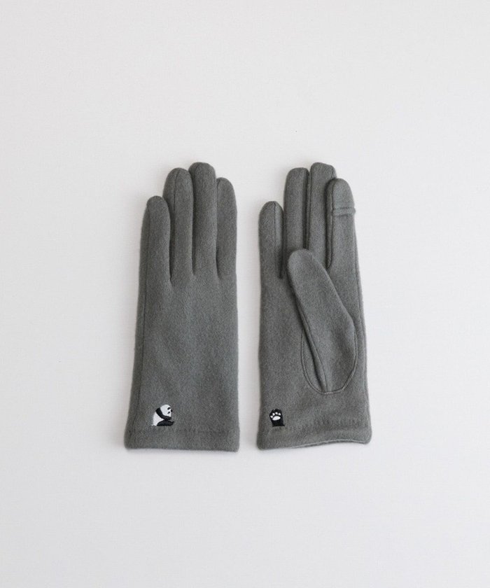 【オルクベット/ORuKuBET】のパンダ刺繍ジャージグローブ(WOMEN)【タッチパネル対応】 インテリア・キッズ・メンズ・レディースファッション・服の通販 founy(ファニー) https://founy.com/ ファッション Fashion レディースファッション Fashion for Women 手袋 Gloves & Mittens アクリル Acrylic Material スマート Smart, Elegant スリット Slit, Slit Detail A/W・秋冬 Autumn/Winter |ID: prp329100004725306 ipo3291000000035773111