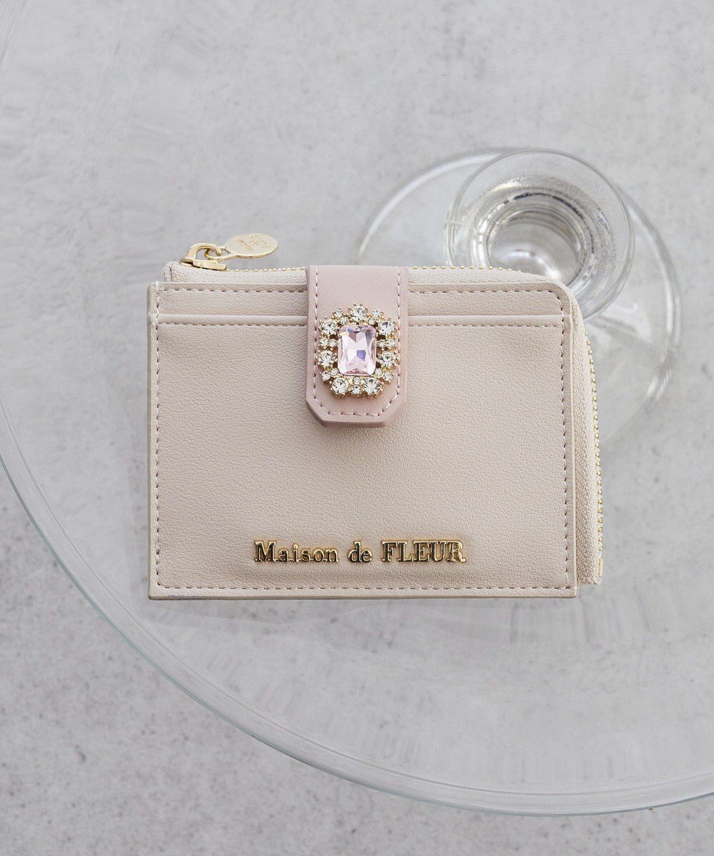 【メゾンドフルール/Maison de FLEUR】の配色ビジューフラグメントケース インテリア・キッズ・メンズ・レディースファッション・服の通販 founy(ファニー) ファッション Fashion レディースファッション Fashion for Women ミニ財布・二つ折り財布 Wallets & Card Cases カードケース/名刺入れ Card Holders & Business Cases コイン Coin, Coin Design ビジュー Bijou, Jewel-like Accent ポケット Pocket, Pocket Detail 財布 Wallet, Purse Pink|ID: prp329100004725308 ipo3291000000034145341