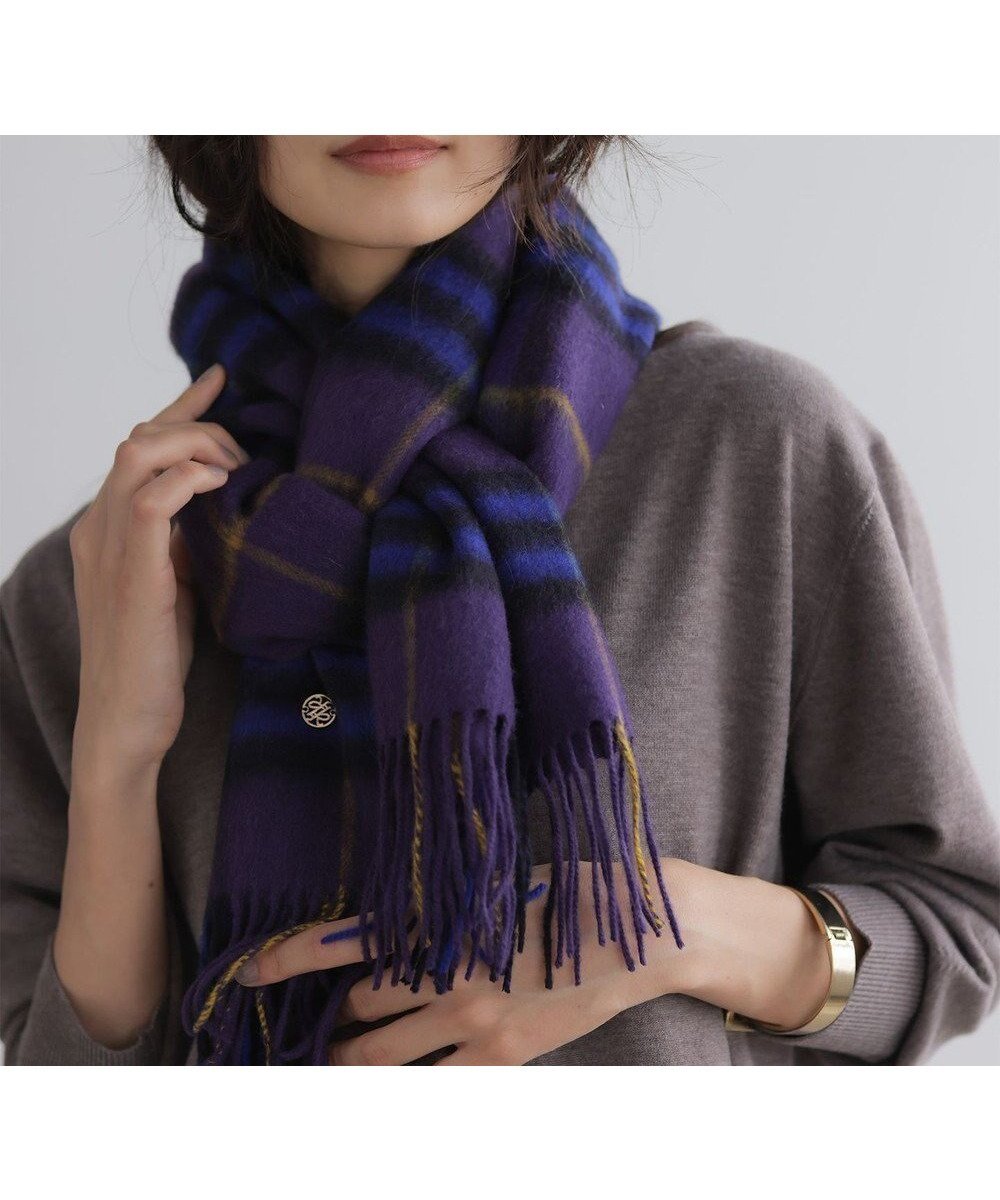 【組曲/KUMIKYOKU】のカシミヤブレンドウールストール 人気、トレンドファッション・服の通販 founy(ファニー) 　ファッション　Fashion　レディースファッション　Fashion for Women　ストール　Soft & Warm Scarves　マフラー・スヌード / 冬小物の定番　Scarves & Mufflers　おすすめ　Recommended / Our Picks　ギフト プレゼント　Gift / Present　ストール　Stole, Wrap　スヌード　Snood, Infinity Scarf　チェック　Check, Plaid, Tartan　マフラー　Scarf, Muffler　エレガント 上品　Elegant　冬　Winter / This Winter　A/W・秋冬　Autumn/Winter　 other-1|ID: prp329100004725337 ipo3291000000034235566