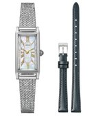 【シチズン/CITIZEN】の【替えバンド付き2way 限定モデル】電池交換不要のスリムなスクエアモデル EG7040-74D 人気、トレンドファッション・服の通販 founy(ファニー) ファッション Fashion レディースファッション Fashion for Women アクセサリー Fashion Accessories アンティーク Antique-Inspired 腕時計 Wristwatch ガラス Glass, Glassware クラシカル Classical, Vintage-Inspired クール Cool, Chic スクエア Square, Square Shape スマート Smart, Elegant スリム Slim, Slim Fit 時計 Watch, Wristwatch 人気 Popular, Best Seller パターン Pattern, Design Print メッシュ Mesh, Net Fabric thumbnail シルバー|ID: prp329100004725338 ipo3291000000034145450