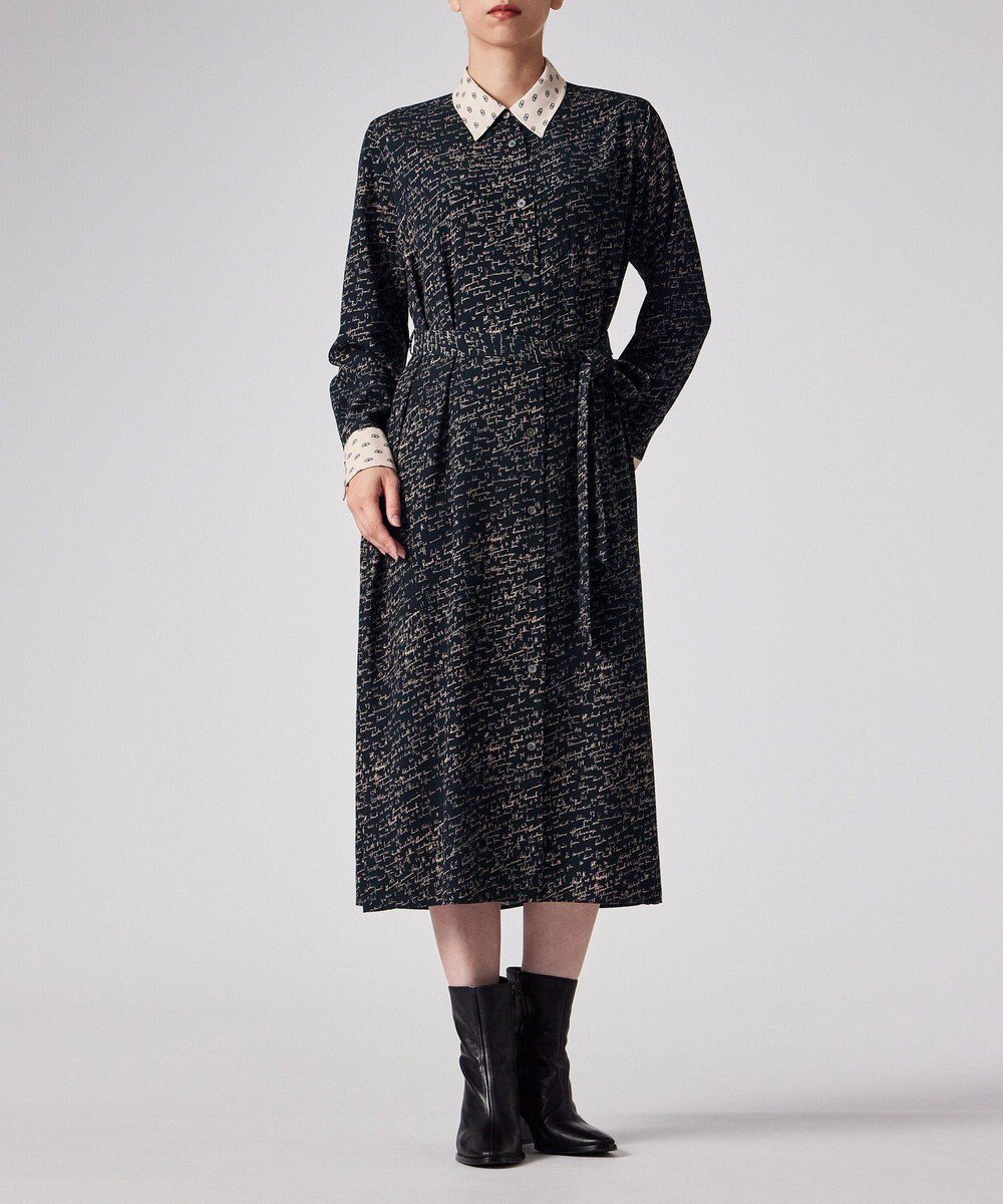 【ポール スミス/Paul Smith】のSlide Notes ブロッキング ワンピース インテリア・キッズ・メンズ・レディースファッション・服の通販 founy(ファニー) 　ファッション　Fashion　レディースファッション　Fashion for Women　ワンピース　Dresses　カフス　Cuff Design　ブロッキング　Color Blocking, Panel Design　プリント　Print, Printed Pattern　モダン　Modern, Contemporary　リラックス　Relax, Relaxed Fit　夏　Summer　S/S・春夏　SS, Spring/Summer, Warm Season　A/W・秋冬　Autumn/Winter　ネイビー|ID: prp329100004725340 ipo3291000000034399098