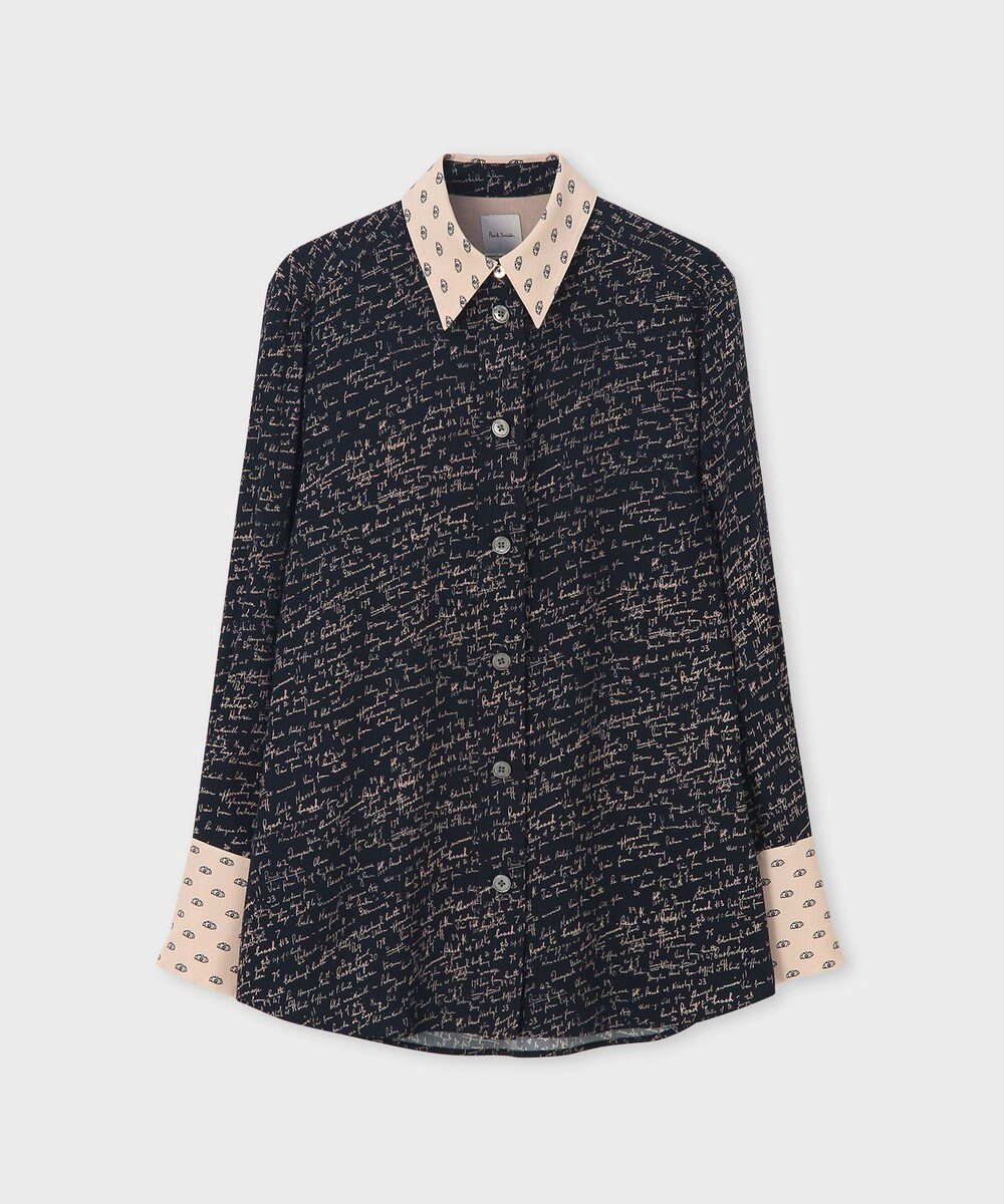 【ポール スミス/Paul Smith】のSlide Notes ブロッキング シャツ 人気、トレンドファッション・服の通販 founy(ファニー) 　ファッション　Fashion　レディースファッション　Fashion for Women　トップス・カットソー　Cut & Sew Tops　シャツ・ブラウス・オフィスカジュアル　Elegant Blouses & Button-Ups　新作・新入荷　New Arrivals / New In　カフス　Cuff Design　ブロッキング　Color Blocking, Panel Design　プリント　Print, Printed Pattern　モダン　Modern, Contemporary　リラックス　Relax, Relaxed Fit　夏　Summer　S/S・春夏　SS, Spring/Summer, Warm Season　A/W・秋冬　Autumn/Winter　 other-1|ID: prp329100004725341 ipo3291000000034145455