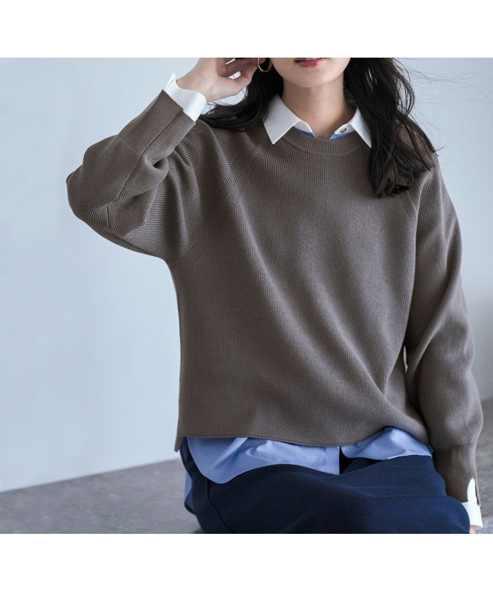 【エニィ スィス/any SiS】のニットレイヤード シャツ ツインセット インテリア・キッズ・メンズ・レディースファッション・服の通販 founy(ファニー) ファッション Fashion レディースファッション Fashion for Women トップス・カットソー Cut & Sew Tops ニット Knit Tops & Sweaters シャツ・ブラウス・オフィスカジュアル Elegant Blouses & Button-Ups ウォッシャブル Machine Washable カフス Cuff Design ストレッチ Stretch, Stretchy Fabric スニーカー Sneakers, Trainers セーター Sweater, Knitwear デニム Denim, Jeans Material ベーシック Basic, Essential A/W・秋冬 Autumn/Winter おすすめ Recommended / Our Picks エレガント 上品 Elegant 新作・新入荷 New Arrivals / New In チャコール×ブルー|ID: prp329100004725342 ipo3291000000034235576