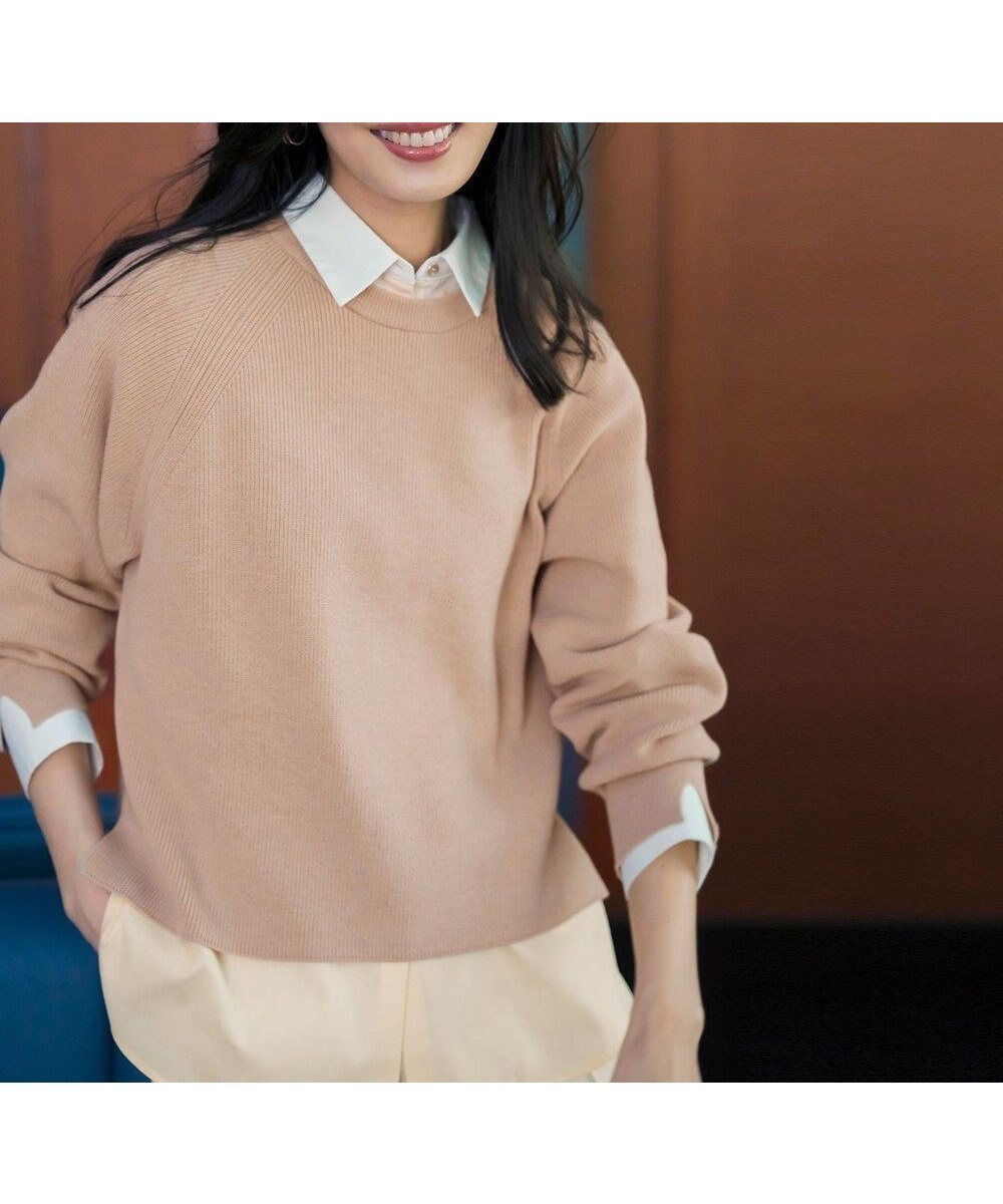 【エニィ スィス/any SiS】のニットレイヤード シャツ ツインセット インテリア・キッズ・メンズ・レディースファッション・服の通販 founy(ファニー) ファッション Fashion レディースファッション Fashion for Women トップス・カットソー Cut & Sew Tops ニット Knit Tops & Sweaters シャツ・ブラウス・オフィスカジュアル Elegant Blouses & Button-Ups ウォッシャブル Machine Washable カフス Cuff Design ストレッチ Stretch, Stretchy Fabric スニーカー Sneakers, Trainers セーター Sweater, Knitwear デニム Denim, Jeans Material ベーシック Basic, Essential A/W・秋冬 Autumn/Winter おすすめ Recommended / Our Picks エレガント 上品 Elegant 新作・新入荷 New Arrivals / New In ライトベージュ×イエロー|ID: prp329100004725342 ipo3291000000034235577