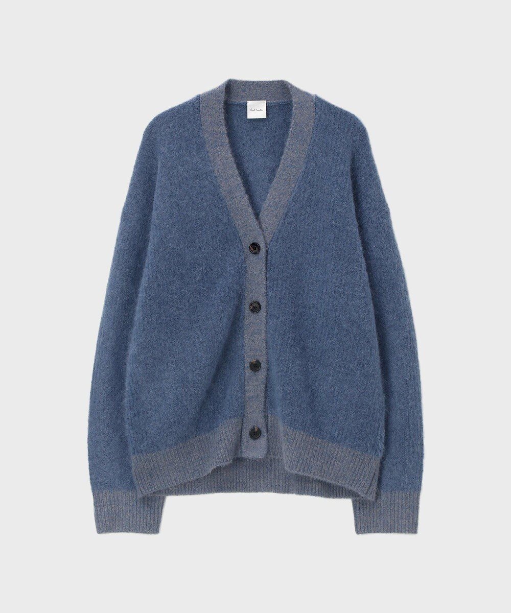 【ポール スミス/Paul Smith】のシャギーニット カーディガン インテリア・キッズ・メンズ・レディースファッション・服の通販 founy(ファニー) 　ファッション　Fashion　レディースファッション　Fashion for Women　トップス・カットソー　Cut & Sew Tops　ニット　Knit Tops & Sweaters　カーディガン・羽織り　Layered Style Cardigans　新作・新入荷　New Arrivals / New In　インナー　Innerwear　カーディガン　Cardigan, Knitwear　ミックス　Mix, Mixed Style　リラックス　Relax, Relaxed Fit　夏　Summer　S/S・春夏　SS, Spring/Summer, Warm Season　A/W・秋冬　Autumn/Winter　グレイッシュブルー|ID: prp329100004725344 ipo3291000000034145465