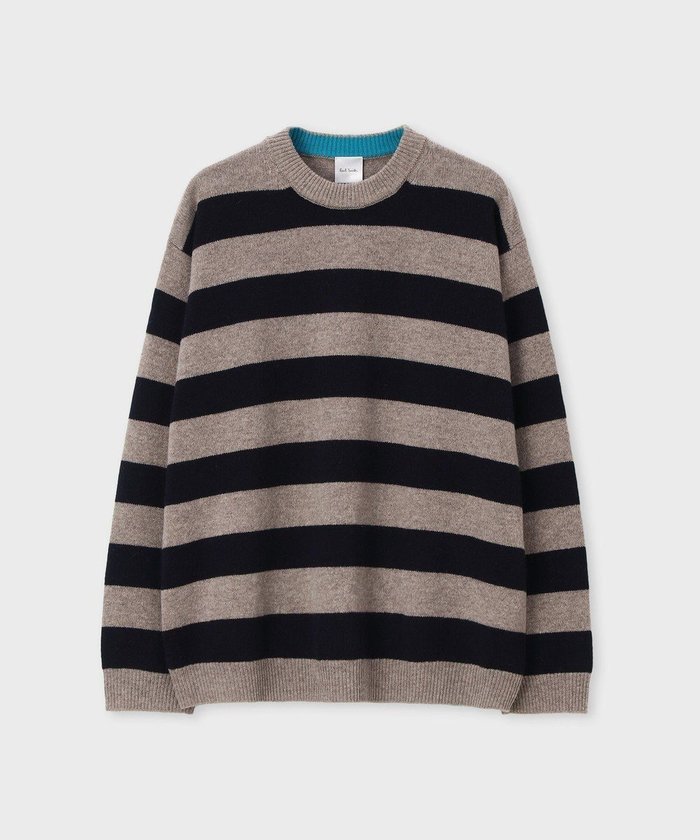 【ポール スミス/Paul Smith】のコントラスト ボーダー ニット インテリア・キッズ・メンズ・レディースファッション・服の通販 founy(ファニー) https://founy.com/ ファッション Fashion レディースファッション Fashion for Women トップス・カットソー Cut & Sew Tops ニット Knit Tops & Sweaters 新作・新入荷 New Arrivals / New In カットソー Cut and Sewn Top セーター Sweater, Knitwear ボーダー Border, Stripe リラックス Relax, Relaxed Fit エレガント 上品 Elegant 夏 Summer S/S・春夏 SS, Spring/Summer, Warm Season A/W・秋冬 Autumn/Winter |ID: prp329100004725345 ipo3291000000034145467