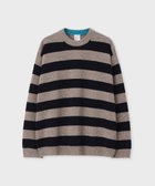 【ポール スミス/Paul Smith】のコントラスト ボーダー ニット ネイビー|ID: prp329100004725345 ipo3291000000034145468