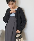 【アメリカンホリック/AMERICAN HOLIC】のコットンブレンドクルーネックカーディガン Black|ID: prp329100004725348 ipo3291000000034145476