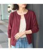 【アメリカンホリック/AMERICAN HOLIC】のコットンブレンドクルーネックカーディガン Bordeaux|ID: prp329100004725348 ipo3291000000034145477