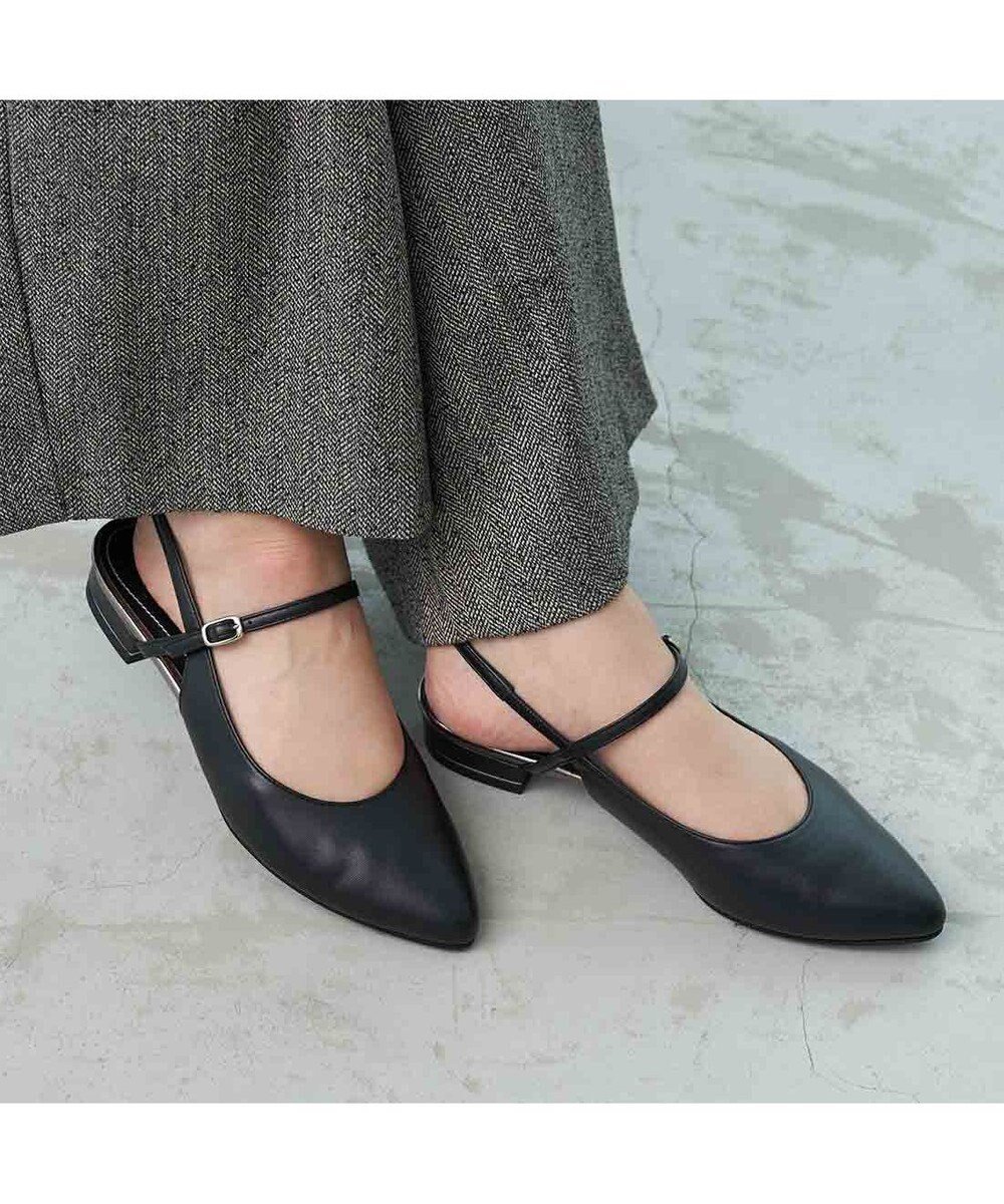 【リズ ラフィーネ/Riz raffinee】のバックストラップパンプス インテリア・キッズ・メンズ・レディースファッション・服の通販 founy(ファニー) 　ファッション　Fashion　レディースファッション　Fashion for Women　バッグ　Bags　エレガント 上品　Elegant　オケージョン　Occasion Wear　抗菌　Antibacterial, Bacteria-Resistant　シューズ　Shoes, Footwear　シンプル　Simple, Minimal　スタンダード　Standard, Basic　ソックス　Socks, Hosiery　タイツ　Tights, Legwear　トレンド　Trend, Trending Now　フィット　Fit, Slim Fit　フェミニン　Feminine, Girly　フラット　Flat, Flat Shoes　ベーシック　Basic, Essential　ラップ　Wrap, Wrap Design　冬　Winter / This Winter　日本製　Made In Japan　セレモニー　Ceremony　卒業式　Graduation Ceremony　ビジネス 仕事 通勤　Business / Work / Commuting　ブラック|ID: prp329100004725350 ipo3291000000034145486