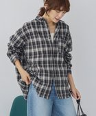 【アメリカンホリック/AMERICAN HOLIC】のフリンジヘム起毛チェックシャツ Check Black|ID: prp329100004725355 ipo3291000000035851565