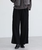 【グリーンパークス/Green Parks】のESCAR サイドミニフリルワイドパンツ Black|ID: prp329100004725357 ipo3291000000034145507