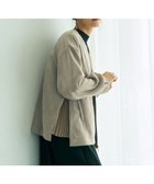 【イェッカ ヴェッカ/YECCA VECCA】のサイドプリーツノーカラーブルゾン Mocha|ID: prp329100004725362 ipo3291000000035851582