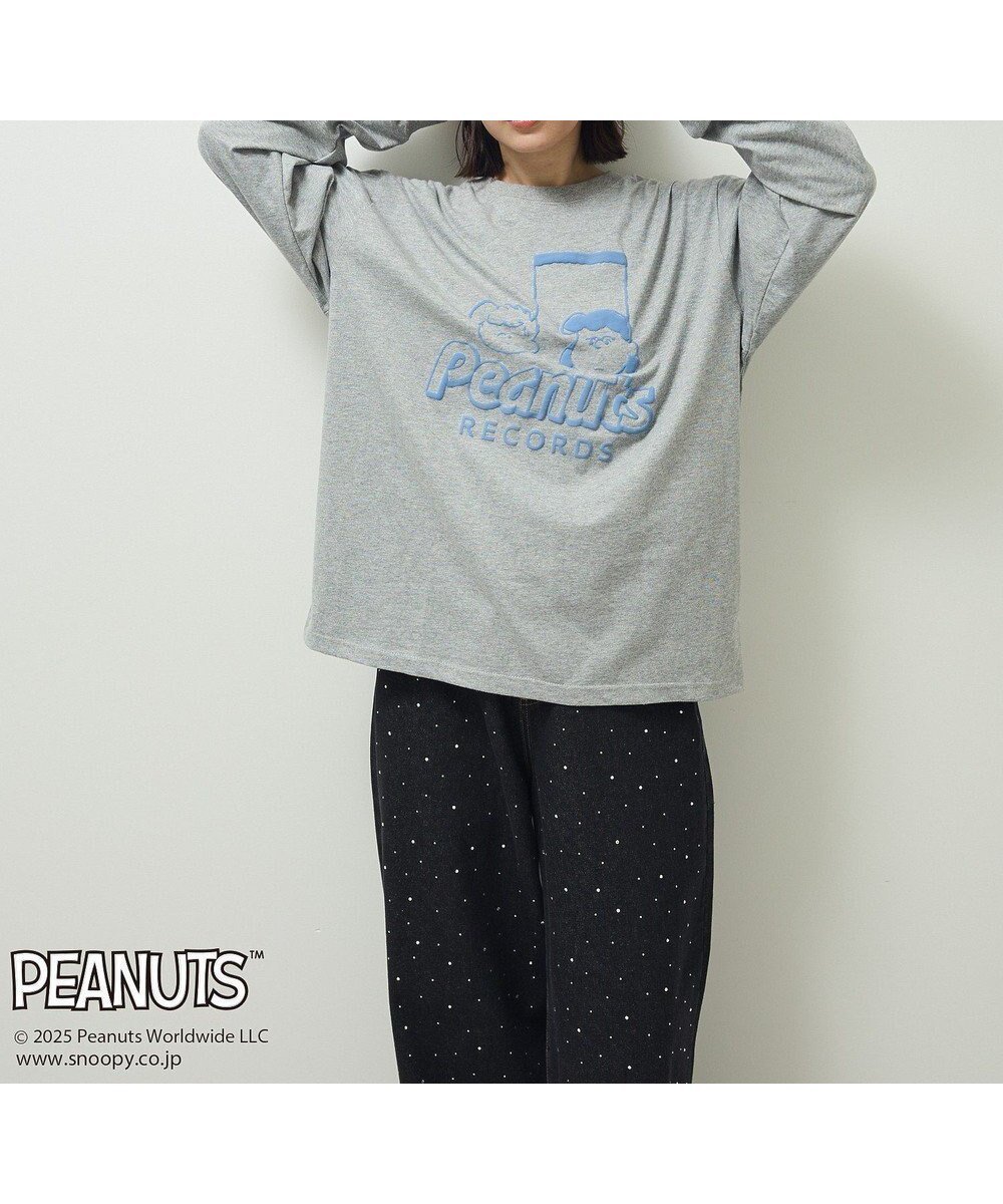 【グリーンパークス/Green Parks】のPEANUTS ミュージカルノート ロンTEE 人気、トレンドファッション・服の通販 founy(ファニー) 　ファッション　Fashion　レディースファッション　Fashion for Women　トップス・カットソー　Cut & Sew Tops　シャツ・ブラウス・オフィスカジュアル　Elegant Blouses & Button-Ups　ロングTシャツ・Tシャツ　Longline T-Shirts & Tees　カットソー・ベーシックTシャツ　Cut-and-Sewn Tops / Stretch Tees & Basics　おすすめ　Recommended / Our Picks　カットソー　Cut and Sewn Top　トレンド　Trend, Trending Now　プリント　Print, Printed Pattern　ボトム　Bottoms, Lower Wear　ポケット　Pocket, Pocket Detail　モチーフ　Motif, Design Theme　ルーズ　Loose, Oversized　A/W・秋冬　Autumn/Winter　 other-1|ID: prp329100004725367 ipo3291000000035731409