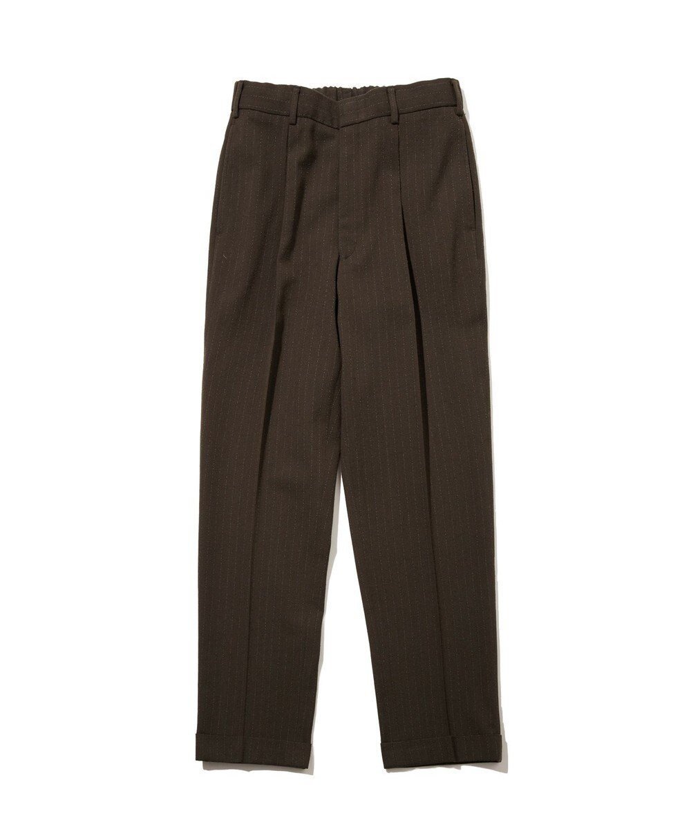 【ジェイ プレス/J.PRESS / MEN】の【J.PRESS ORIGINALS】Wool Silk Angola Chalk Stripes Spindle 1Tuck Piped Stem Slacks / Japan Made インテリア・キッズ・メンズ・レディースファッション・服の通販 founy(ファニー) 　ファッション　Fashion　メンズファッション　Fashion for Men　ボトムス　Bottoms　アンゴラ　Angora Knitwear　クラシック　Classic, Timeless Style　シルク　Silk, 100% Silk　ストライプ　Stripe, Striped Pattern　ストレート　Straight, Straight Cut　スラックス　Slacks, Dress Pants　ツイル　Twist, Twisted Detail　ビンテージ　Vintage, Retro Style　フィット　Fit, Slim Fit　プリーツ　Pleats, Pleated　モダン　Modern, Contemporary　A/W・秋冬　Autumn/Winter　カーキ系1|ID: prp329100004727569 ipo3291000000034243886