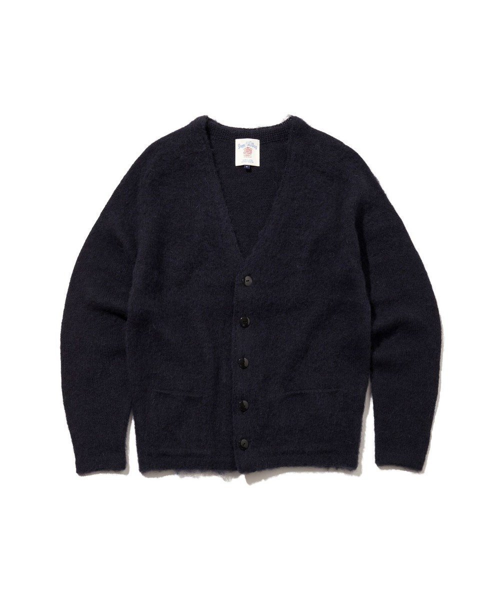 【ジェイ プレス/J.PRESS / MEN】の【J.PRESS ORIGINALS】Shaggy Dog Sweater Cardigan / Japan Made インテリア・キッズ・メンズ・レディースファッション・服の通販 founy(ファニー) 　ファッション　Fashion　メンズファッション　Fashion for Men　トップス・カットソー　Cut & Sew Tops　カーディガン / 羽織り　Cardigans　カーディガン　Cardigan, Knitwear　クラシック　Classic, Timeless Style　日本製　Made In Japan　犬　Dog　A/W・秋冬　Autumn/Winter　軽量　Lightweight, Ultra Light　ネイビー系|ID: prp329100004727571 ipo3291000000034243848