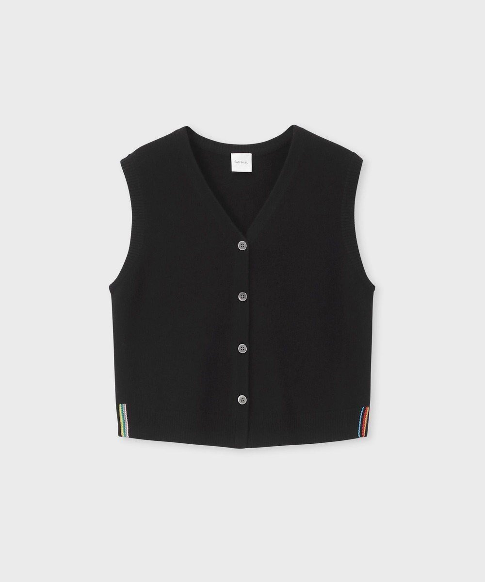 【ポール スミス/Paul Smith】のインターシャ ストライプ ベスト インテリア・キッズ・メンズ・レディースファッション・服の通販 founy(ファニー) 　ファッション　Fashion　レディースファッション　Fashion for Women　アウター　Coat / Outerwear Collection　トップス・カットソー　Cut & Sew Tops　ベスト&ジレ / 重ね着スタイル　Vests & Gilets　新作・新入荷　New Arrivals / New In　シンプル　Simple, Minimal　ストライプ　Stripe, Striped Pattern　トレンド　Trend, Trending Now　ベスト　Vest, Waistcoat　夏　Summer　S/S・春夏　SS, Spring/Summer, Warm Season　A/W・秋冬　Autumn/Winter　ブラック|ID: prp329100004727574 ipo3291000000034154615