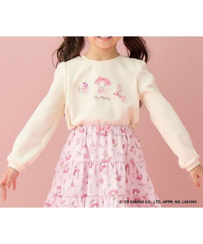 【エニィ/ANY / KIDS】の【マイメロディ&クロミ×ANY KIDS】長袖Tシャツ インテリア・キッズ・メンズ・レディースファッション・服の通販 founy(ファニー) https://founy.com/ ファッション Fashion キッズファッション Fashion for Kids トップス・カットソー Cut & Sew Tops カットソー Cut and Sewn Top ガーリー Girly, Feminine Style キャラクター Character, Licensed Characters チェック Check, Plaid, Tartan ティアードスカート Tiered Skirt, Flounced Skirt トレーナー Sweatshirt, Trainer 長袖 Long Sleeve, Full Sleeve ビジュー Bijou, Jewel-like Accent ブルゾン Blouson, Bomber Jacket プリント Print, Printed Pattern ポシェット Pochette, Mini Bag リボン Ribbon, Bow A/W・秋冬 Autumn/Winter |ID: prp329100004727584 ipo3291000000034154644