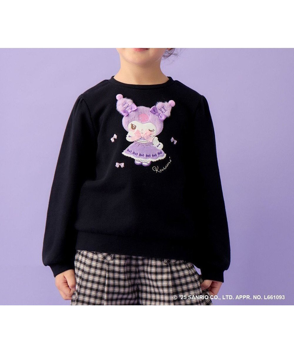 【エニィ/ANY / KIDS】の【マイメロディ&クロミ×ANY KIDS】アップリケ トレーナー 人気、トレンドファッション・服の通販 founy(ファニー) 　ファッション　Fashion　キッズファッション　Fashion for Kids　トップス・カットソー　Cut & Sew Tops　ガーリー　Girly, Feminine Style　キャラクター　Character, Licensed Characters　スウェット / スエット　Sweatshirt, Sweatwear　チェック　Check, Plaid, Tartan　ティアードスカート　Tiered Skirt, Flounced Skirt　トレーナー　Sweatshirt, Trainer　ドレス　Dress, One-Piece　長袖　Long Sleeve, Full Sleeve　ビジュー　Bijou, Jewel-like Accent　フロント　Front, Front Design　ブルゾン　Blouson, Bomber Jacket　ポシェット　Pochette, Mini Bag　リボン　Ribbon, Bow　A/W・秋冬　Autumn/Winter　 other-1|ID: prp329100004727589 ipo3291000000035271250
