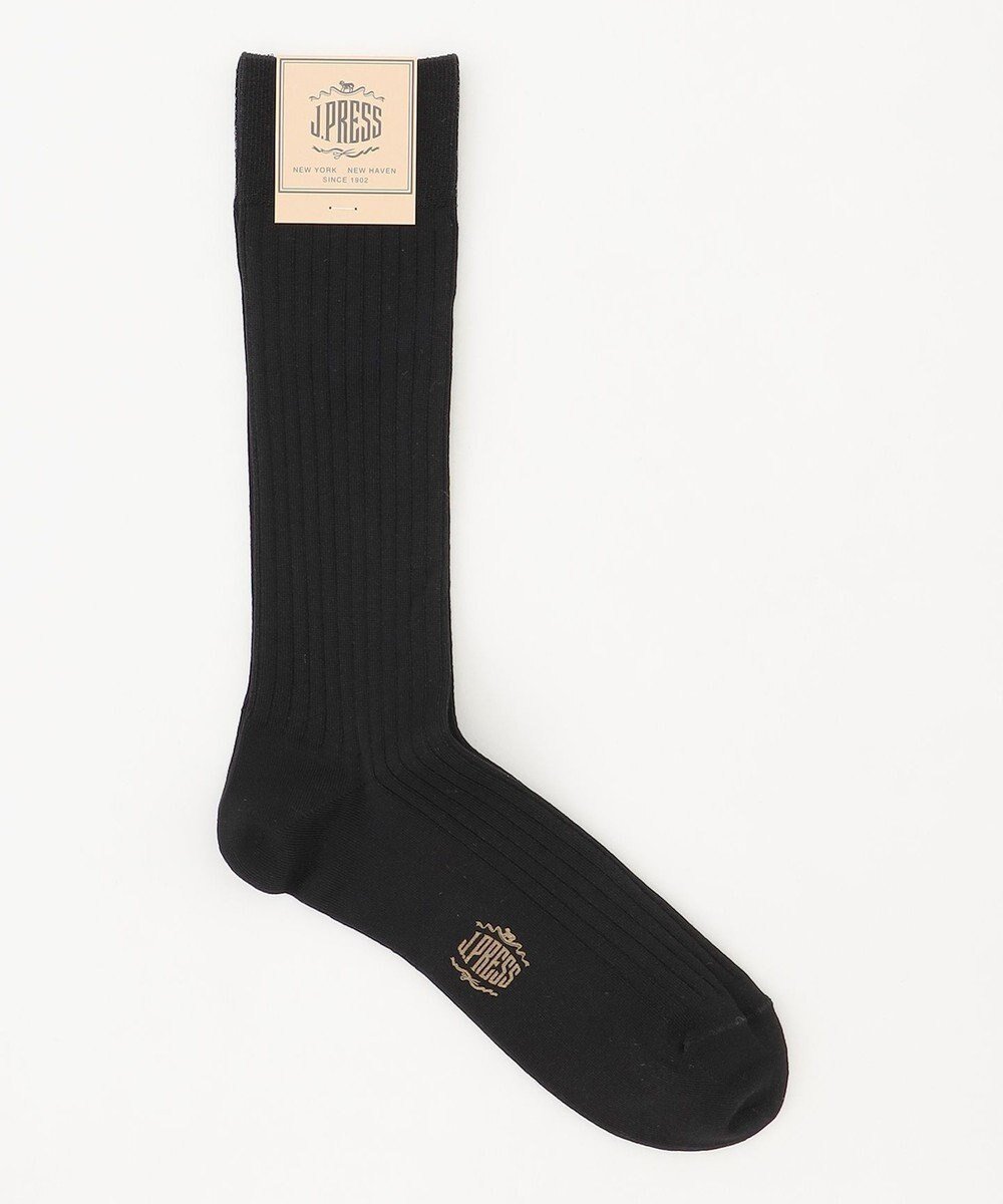 【ジェイ プレス/J.PRESS / MEN】の【定番】ハイゲージ無地リブソックス インテリア・キッズ・メンズ・レディースファッション・服の通販 founy(ファニー) 　ファッション　Fashion　メンズファッション　Fashion for Men　シューズ・靴　Shoes　おすすめ　Recommended / Our Picks　ソックス　Socks, Hosiery　ビジネス 仕事 通勤　Business / Work / Commuting　ベーシック　Basic, Essential　定番　Standard, Basic Item　無地　Plain, Solid Color　ブラック系|ID: prp329100004727605 ipo3291000000034243297