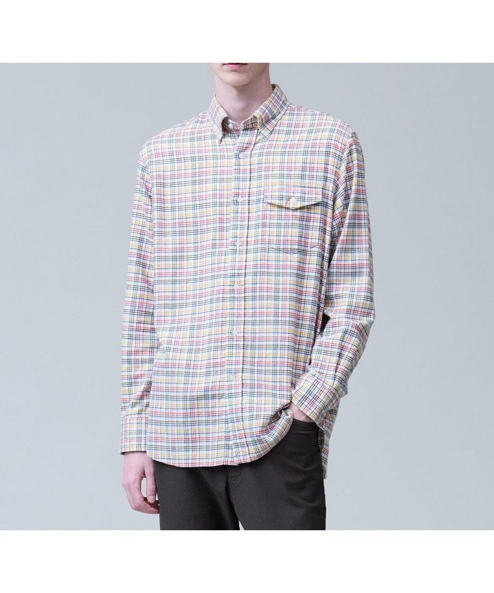 【ジェイ プレス/J.PRESS / MEN】のテンセルミックスコットンネルシャツ / B.D. インテリア・キッズ・メンズ・レディースファッション・服の通販 founy(ファニー) https://founy.com/ ファッション Fashion メンズファッション Fashion for Men トップス・カットソー Cut & Sew Tops メンズシャツ Shirts インナー Innerwear クラシック Classic, Timeless Style ダウン Down, Puffer チェック Check, Plaid, Tartan ドレス Dress, One-Piece パッチ Patch, Appliqué フィット Fit, Slim Fit フラップ Flap, Flap Pocket ブルゾン Blouson, Bomber Jacket ベーシック Basic, Essential ポケット Pocket, Pocket Detail ミックス Mix, Mixed Style A/W・秋冬 Autumn/Winter おすすめ Recommended / Our Picks エレガント 上品 Elegant |ID: prp329100004727610 ipo3291000000034154714