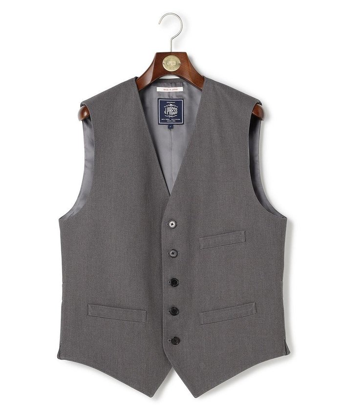 【ジェイ プレス/J.PRESS / MEN】の【J.PRESS ORIGINALS】Cotton Polyester Drill Over Odd Vest / Japan Made インテリア・キッズ・メンズ・レディースファッション・服の通販 founy(ファニー) https://founy.com/ ファッション Fashion メンズファッション Fashion for Men トップス・カットソー Cut & Sew Tops ベスト・ジレ Vests & Gilets バランス Balance, Style Balance ベスト Vest, Waistcoat ワンポイント One Point, Statement Accent A/W・秋冬 Autumn/Winter |ID: prp329100004727614 ipo3291000000034243806