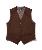 【ジェイ プレス/J.PRESS / MEN】の【J.PRESS ORIGINALS】Cotton Polyester Drill Over Odd Vest / Japan Made ダークブラウン系|ID: prp329100004727614 ipo3291000000034243815