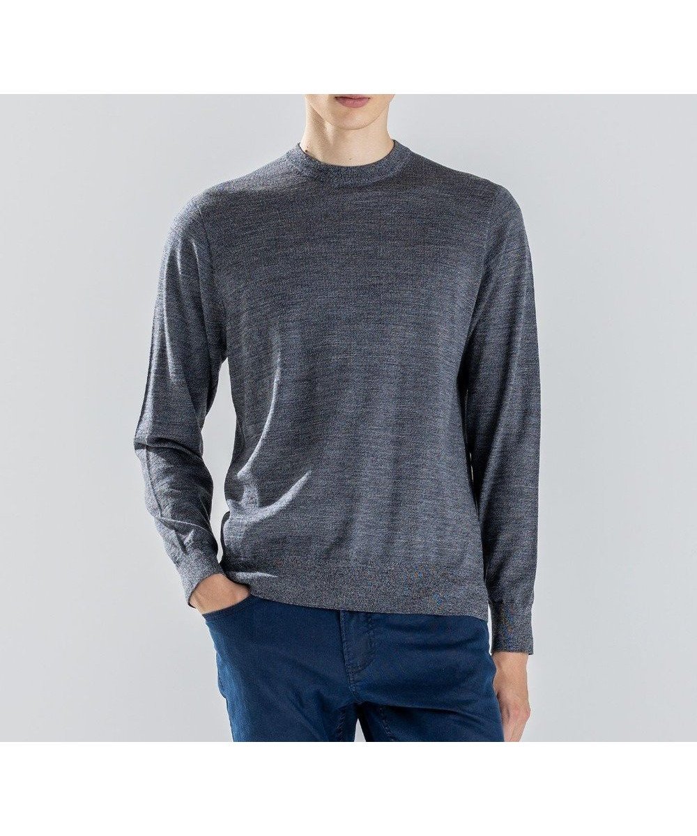 【ジョゼフ オム/JOSEPH HOMME / MEN】のウォッシャブルメリノ クルーネックニット インテリア・キッズ・メンズ・レディースファッション・服の通販 founy(ファニー) ファッション Fashion メンズファッション Fashion for Men トップス・カットソー Cut & Sew Tops ニット・セーター / 定番トップス Knit Tops & Sweaters セーター Sweater, Knitwear ベーシック Basic, Essential メランジ Melange, Mixed Yarn ロング Long, Long-Length エレガント 上品 Elegant 無地 Plain, Solid Color A/W・秋冬 Autumn/Winter ライトグレー系|ID: prp329100004727618 ipo3291000000034188247
